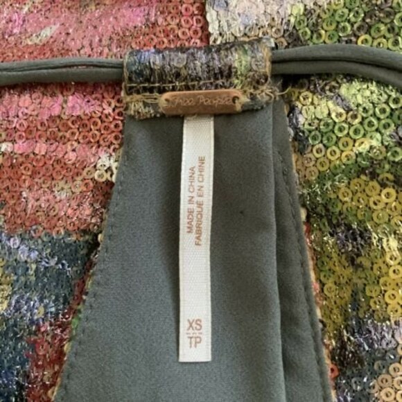 Free People Tangier Floral Sequin Mini Dress XS - Picture 5 of 11